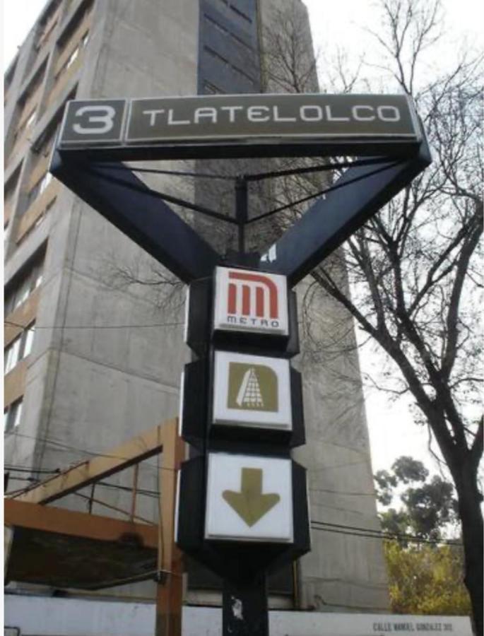 Habitacion Economica Y Pequena Con Bano Privado Cerca Del Centro Historico Mexico-stad Buitenkant foto